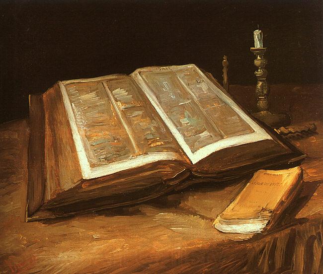 Vincent Van Gogh Still Life with Bible Spain oil painting art